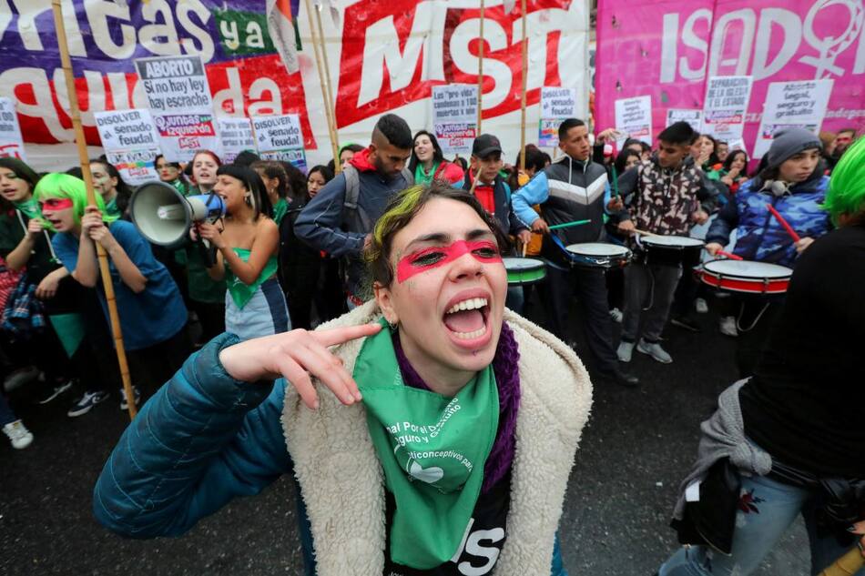 Aborto Legal, marcha a favor frente al Congreso, Reuters