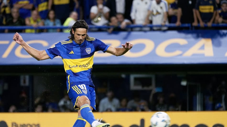 Edinson Cavani; Boca Juniors vs. Belgrano. Foto: NA.