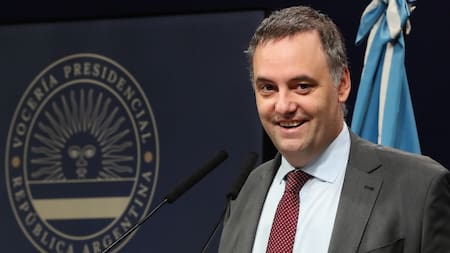 Manuel Adorni, vocero presidencial. Foto: presidencia