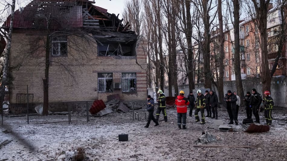 Ataque en Ucrania. Foto: Reuters