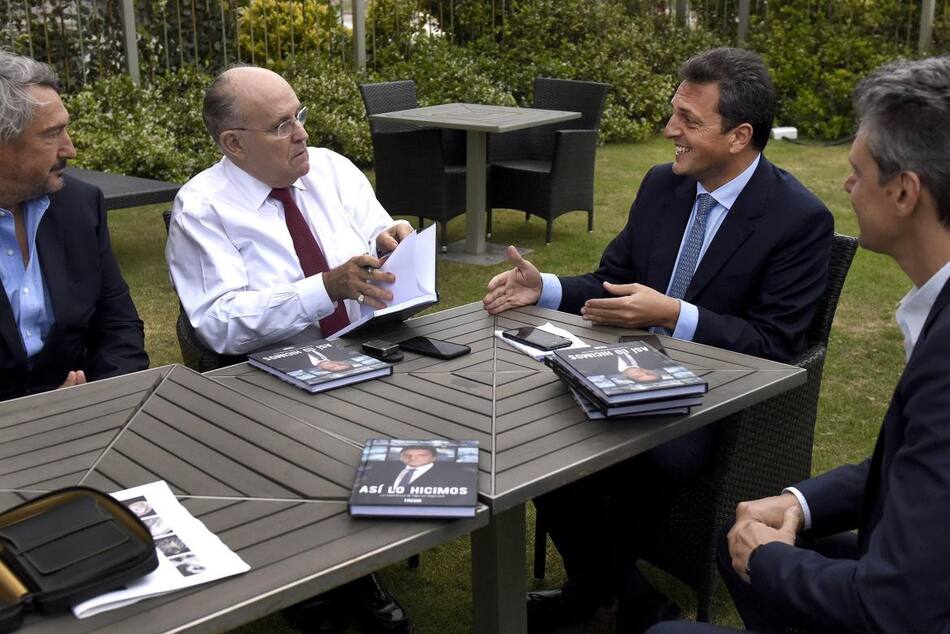 Sergio Massa se reunió con Rudolph Giuliani