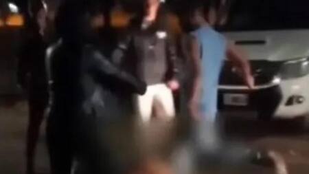 Brutal golpiza a un joven a la salida de un boliche. Foto: captura de pantalla.