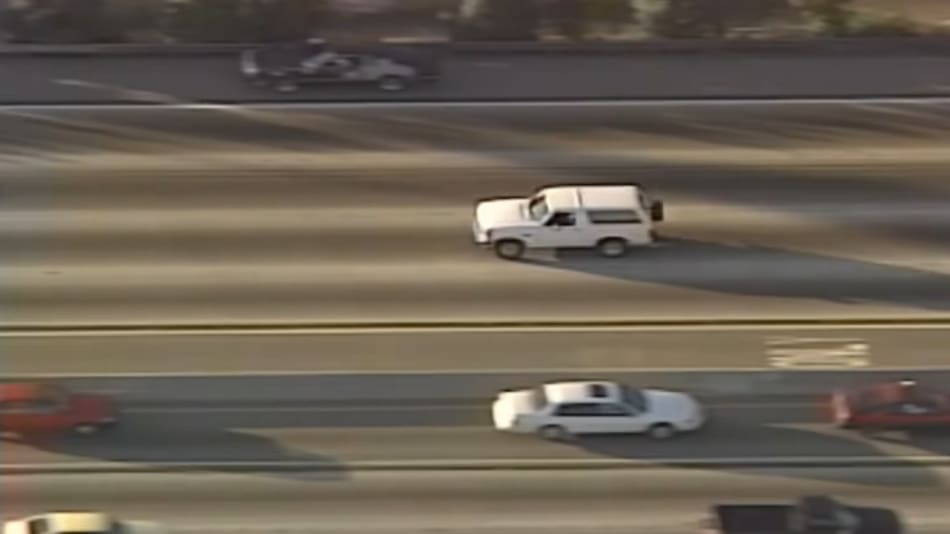 Persecución a O.J. Simpson. Foto: captura