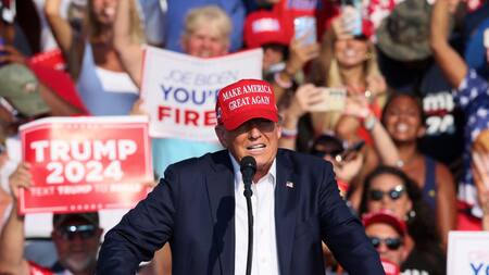 Acto de Donald Trump. Foto: Reuters