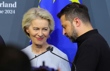 Von der Leyen y Zelenski. Foto: Reuters