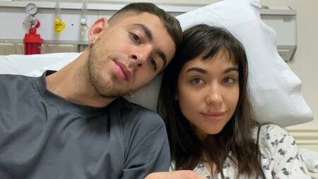 Internación de María Becerra junto a J Rei. Foto: @mariabecerra.