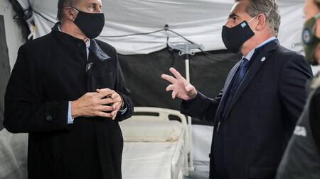 Omar Perotti y Agustín Rossi, coronavirus en Santa Fe, NA