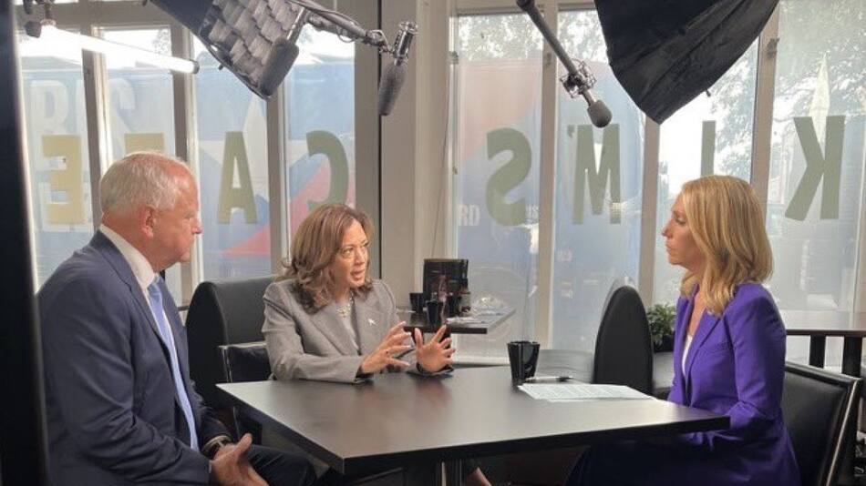 Entrevista de Kamala Harris en CNN.