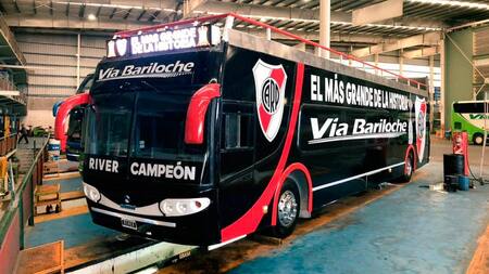 Así es el micro de la histórica fiesta de River Campeón