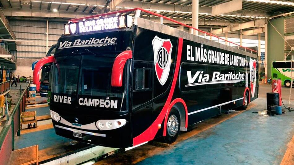 Así es el micro de la histórica fiesta de River Campeón