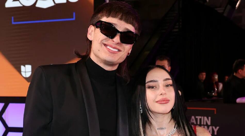 Peso Pluma y Nicki Nicole. Foto: NA.