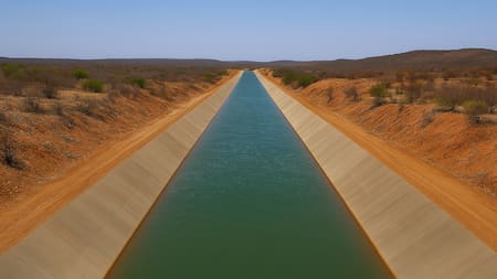 Brasil avanza con un río artificial de 145 km que transformará la región más árida del país