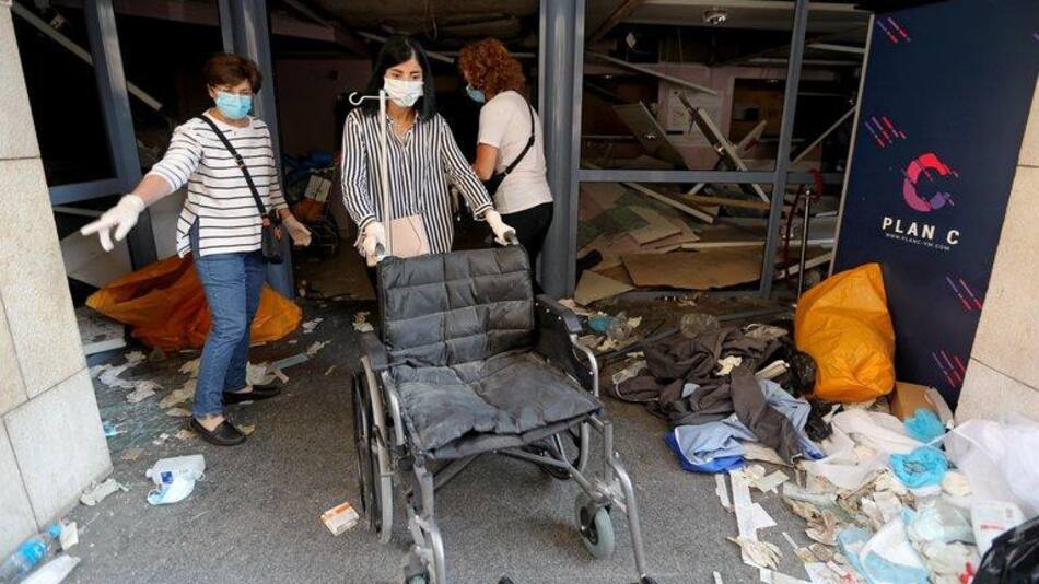 Catástrofe en hospitales de Beirut, Reuters