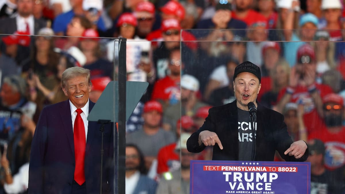 Elon Musk y Donald Trump; elecciones en Estados Unidos. Foto: Reuters