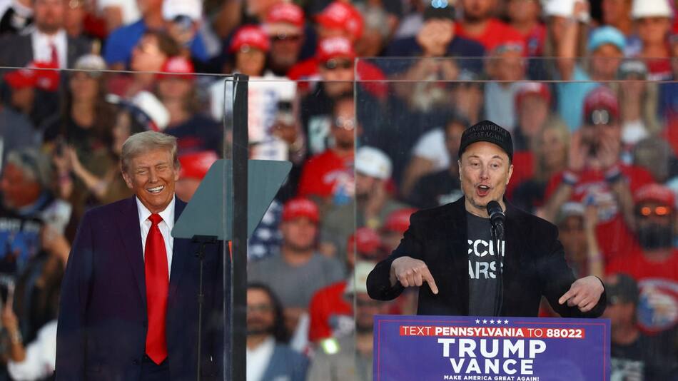 Elon Musk y Donald Trump; elecciones en Estados Unidos. Foto: Reuters