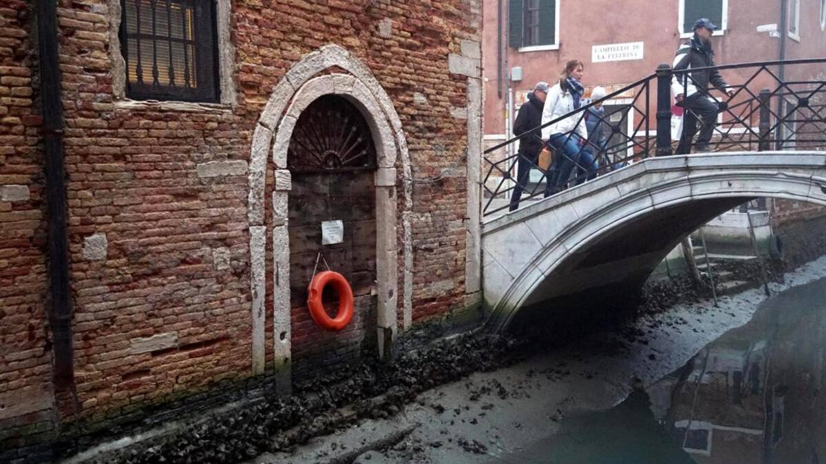 Venecia sufre la sequía de sus canales: de qué se trata el fenómeno. EFE