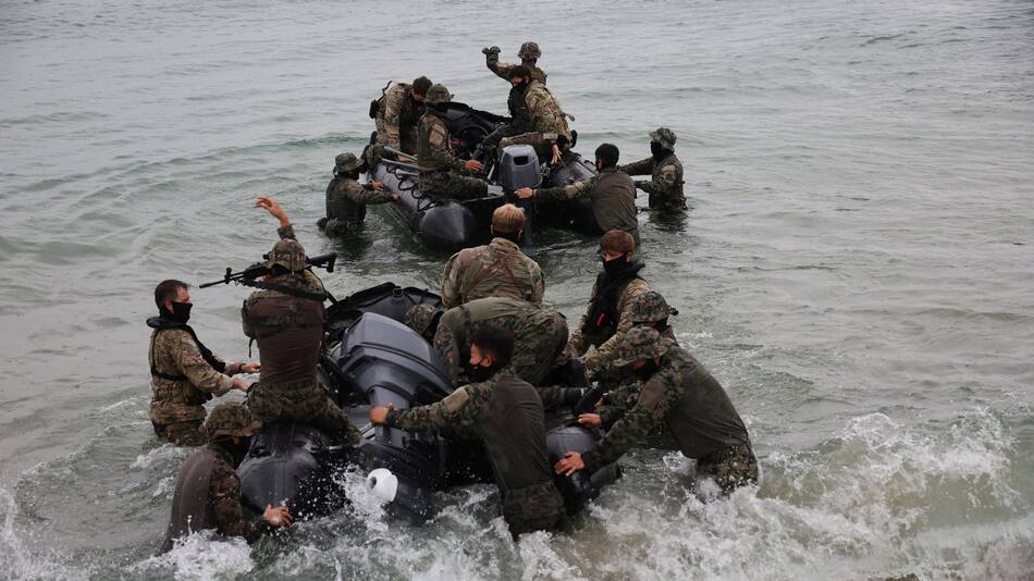 Maniobras militares entre Corea del Sur y Estados Unidos. Foto: Reuters.