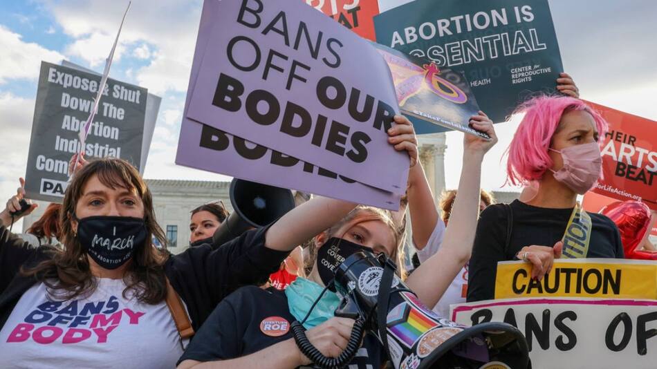 Marchas a favor del aborto. Foto: EFE