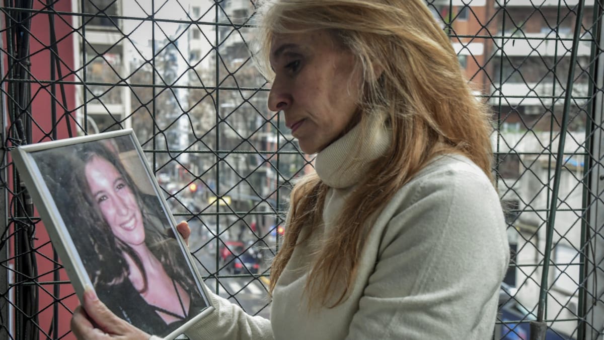 Jimena Adúriz, madre de Ángeles Rawson. Foto: Télam.