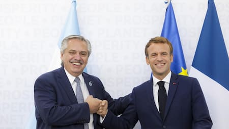 Alberto Fernández y Emmanuel Macron, Gobierno, Argentina y Francia, NA