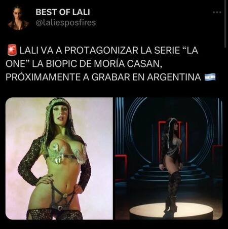Lali va a interpretar a Moria Casán
