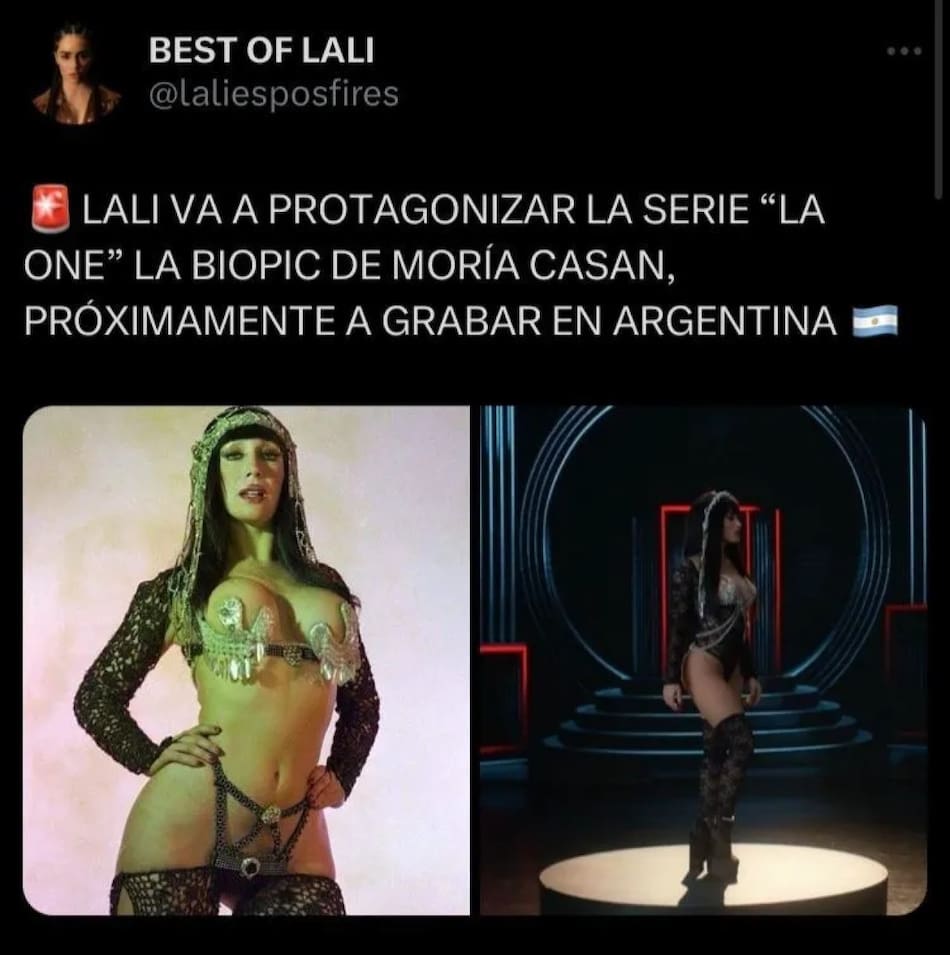 Lali va a interpretar a Moria Casán