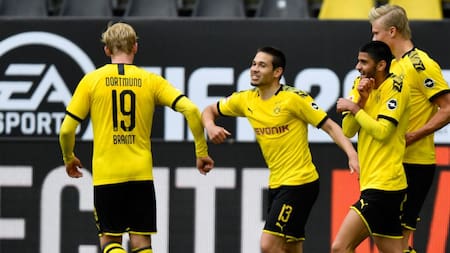 Festejo del Borussia Dortmund en el reinicio de la Bundesliga tras coronavirus, AGENCIA NA