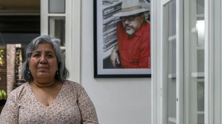 Griselda Triana, viuda del periodista Juan Valdez. Foto: El País.