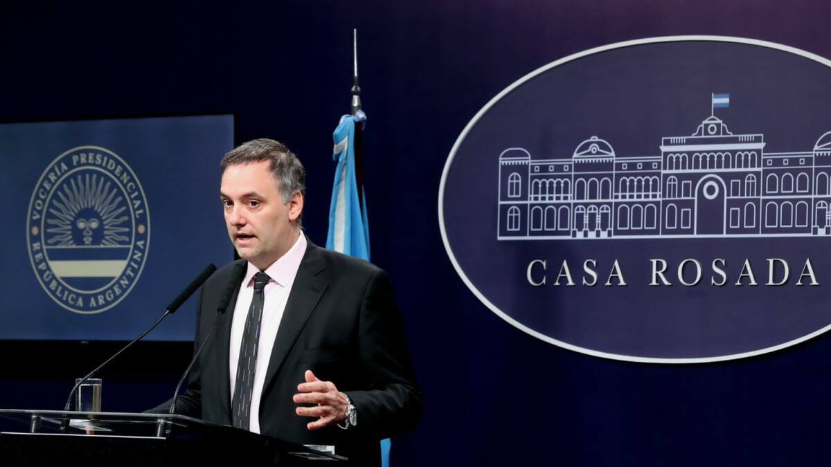 Manuel Adorni. Foto: Presidencia.