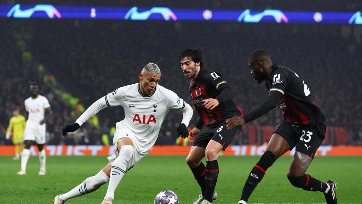 Richarlison; Tottenham vs. Milan. Foto: Reuters.
