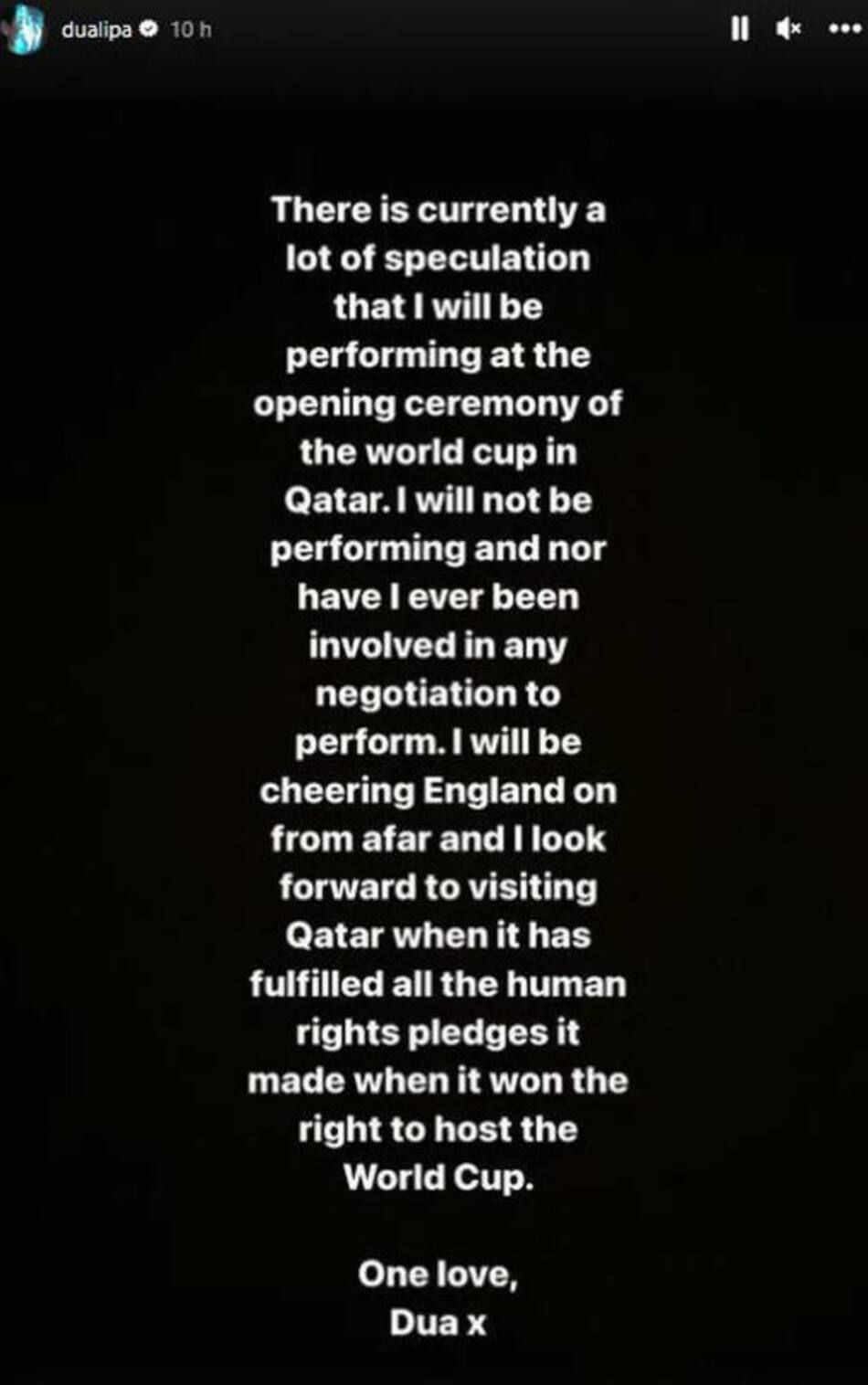 La historia de Dua Lipa. Foto: Instagram.