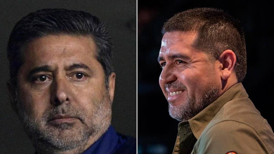 Daniel Angelici y Juan Román Riquelme