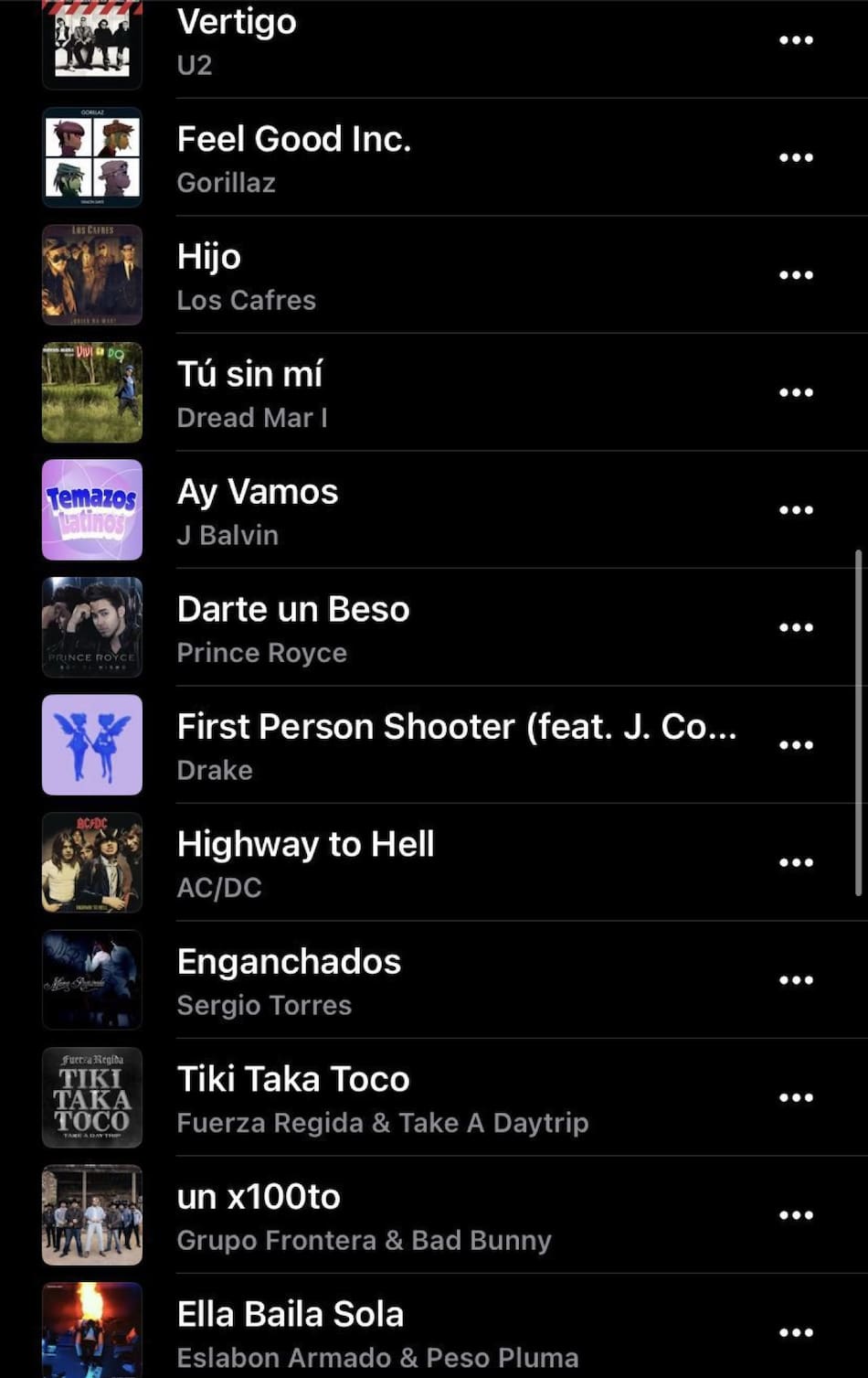 Playlist de Lionel Messi en Apple Music.