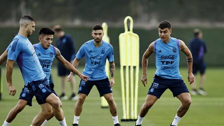 Entrenamiento de la Selección argentina. Foto: REUTERS.