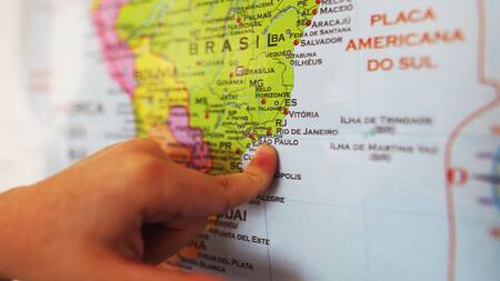 Sudamérica, mapa. Foto: Unsplash