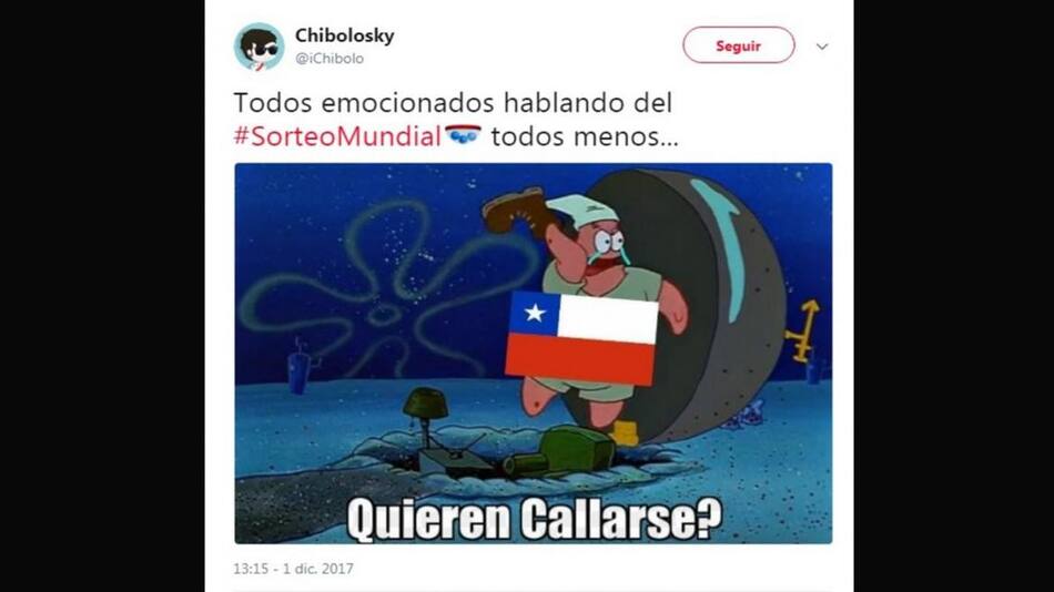 Memes del sorteo del Mundial Rusia 2018