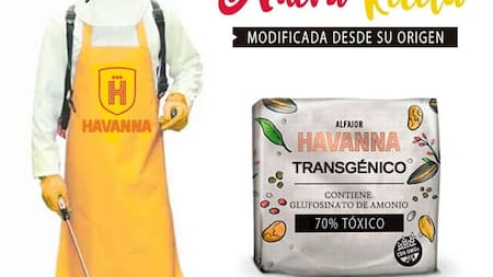 Campaña por alfajores Havanna Transgénicos, Foto: Proyecto Squatters