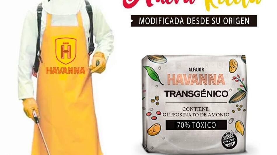 Campaña por alfajores Havanna Transgénicos, Foto: Proyecto Squatters