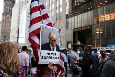 Donald Trump fue declarado culpable en la causa de falsificación de documentos. Foto: Reuters.