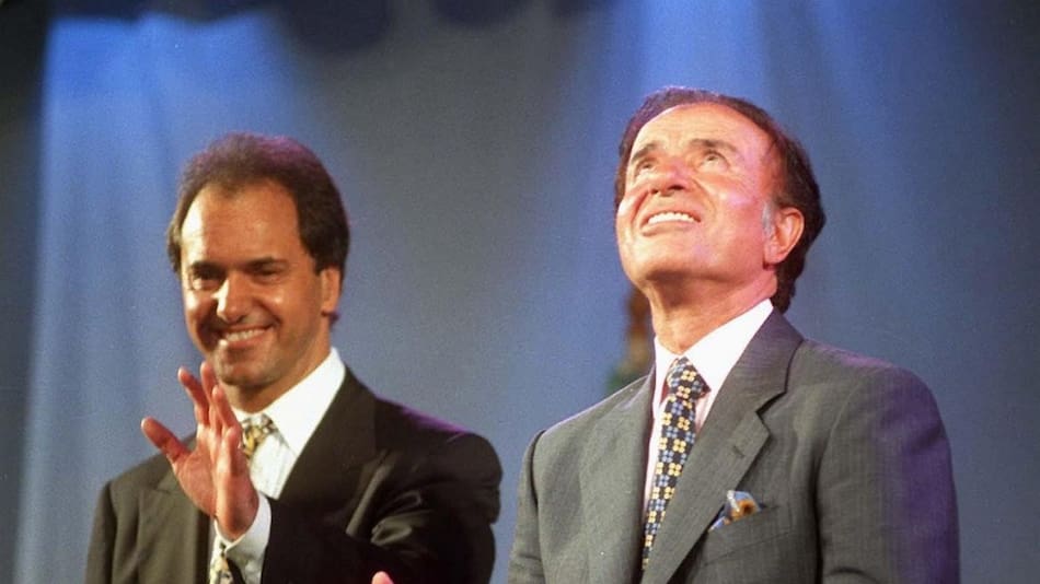 Daniel Scioli y Carlos Menem