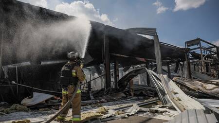 Ataques de Rusia contra Donetsk, Ucrania. Foto: Reuters.