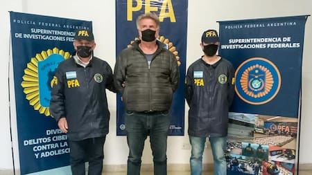 Marcelo Teto Medina, detenido por la policía. Foto: NA.