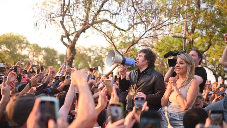 El presidente y la candidata a diputada por La Libertad Avanza en Corrientes estuvieron en la ciudad capital de la provincia.
