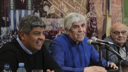 Hugo Moyano por acuerdo salarial - NA -