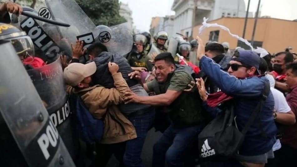Protestas en Perú. Foto: REUTERS