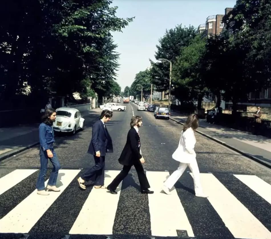 Foto alternativa para la portada de Abbey Road. Foto: IG