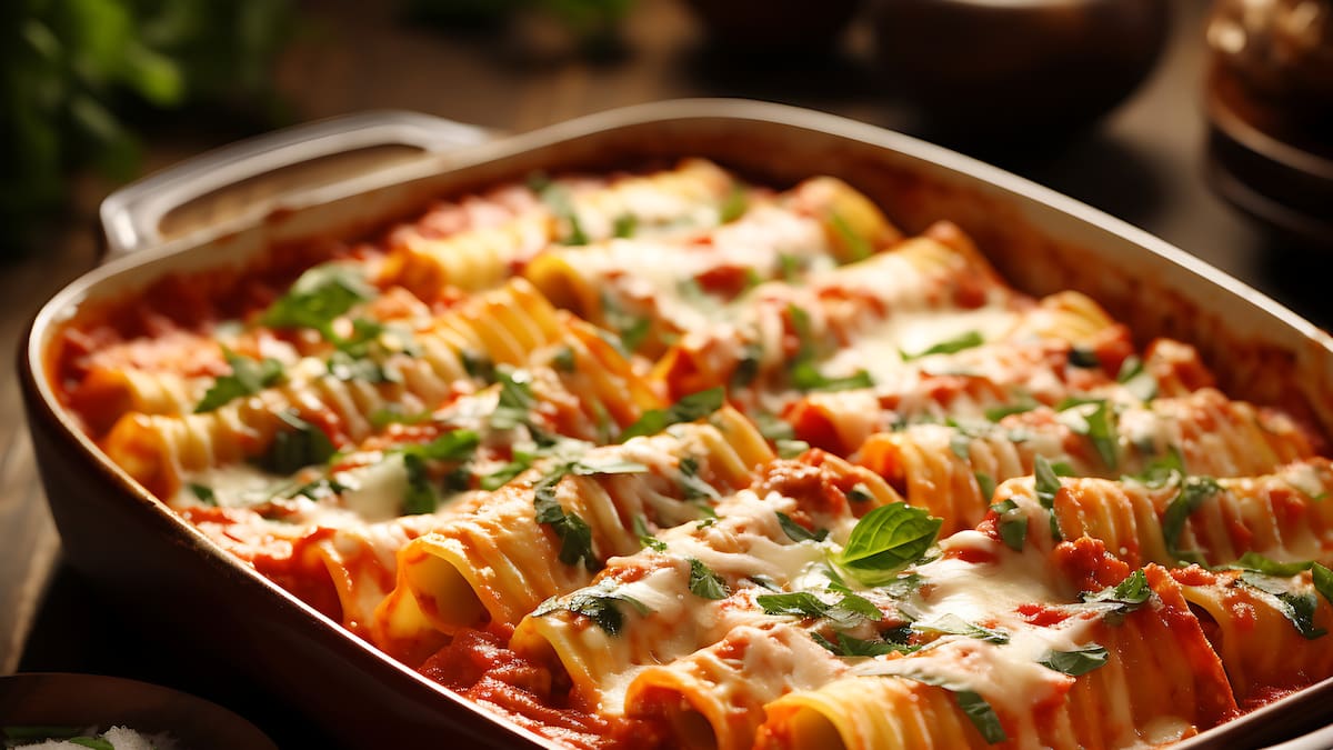 Canelones de zucchini.
