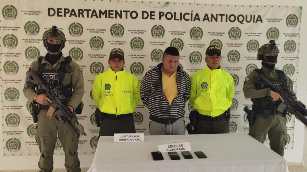 Detención de Norveis Contreras Ramos. Foto: Policía Nacional