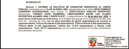 Comunicado del Ministerio de Seguridad