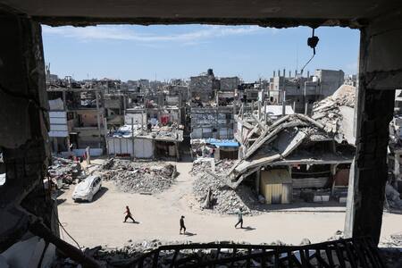 Destrucción en la Franja de Gaza. Foto: Reuters/Ramadan Abed